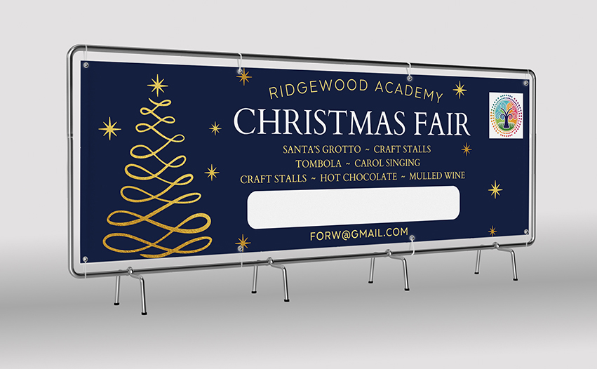 Christmas Event Banner - Design 3 With Logo - Image 2