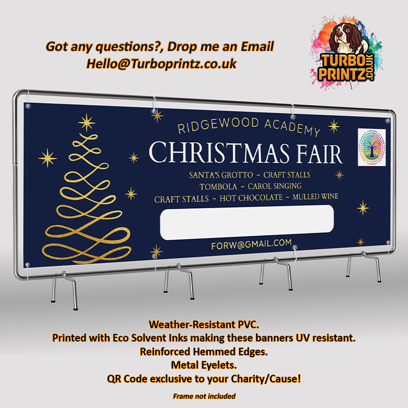 Christmas Event Banner - Design 3 With Logo